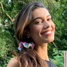 Load image into Gallery viewer, Tie Dye Stars Scrunchie
