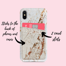 Load image into Gallery viewer, Phone Pocket - Rose Gold Marble
